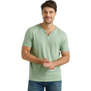 imageLucky Brand Mens Venice Burnout Notch Neck TeeBasil