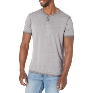 imageLucky Brand Mens Venice Burnout Notch Neck TeeBlack Mountain