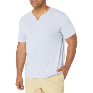 imageLucky Brand Mens Venice Burnout Notch Neck TeeBlue Fog