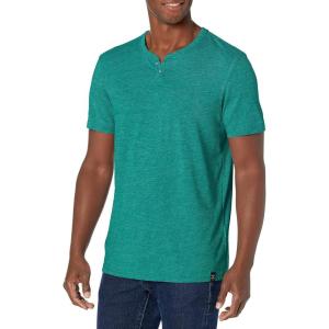 imageLucky Brand Mens Venice Burnout Notch Neck TeeCadmium Green
