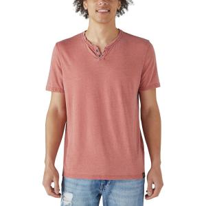 imageLucky Brand Mens Venice Burnout Notch Neck TeeCowhide