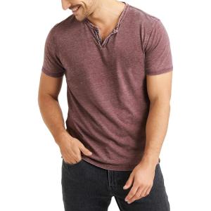 imageLucky Brand Mens Venice Burnout Notch Neck TeePort Royale
