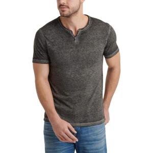 imageLucky Brand Mens Venice Burnout Notch Neck TeeRaven