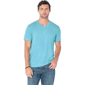 imageLucky Brand Mens Venice Burnout V Neck TeeDelphinium Blue
