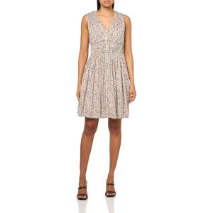 imageLucky Brand Womens Broomstick Button Front Mini DressBlue Floral