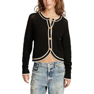 imageLucky Brand Womens Button Front Sweater JacketDark Black