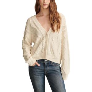 imageLucky Brand Womens Cable Stitch Long Sleeve CardiTofu