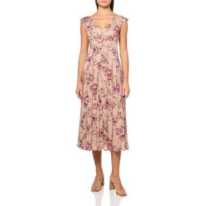 imageLucky Brand Womens Cinched Pleated Button Down Midi DressPink Floral