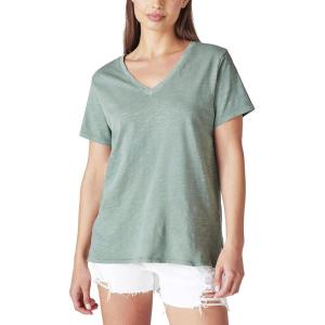 imageLucky Brand Womens Classic VNeck TeeBalsam Green