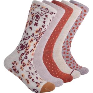 imageLucky Brand Womens Crew Socks 5PackOatmeal Heather