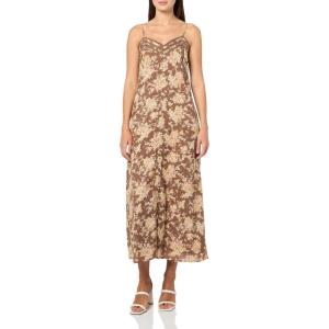 imageLucky Brand Womens Floral Lace Trimmed Slip DressBrown Floral