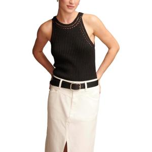 imageLucky Brand Womens Knit Rib Sweater TankDark Black