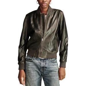 imageLucky Brand Womens Liana Leather BomberBlack