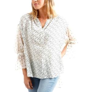 imageLucky Brand Womens Mix Print Floral TopNatural Multi