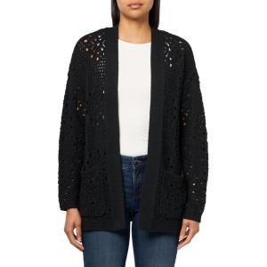 imageLucky Brand Womens Mixed Stitch CardiganDark Black
