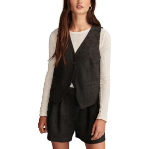imageLucky Brand Womens One Button VestGrey Check