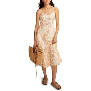 imageLucky Brand Womens Patchwork Print Midi Slip DressYellow Floral