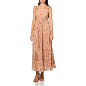 imageLucky Brand Womens Printed Ruffle Sleeve Midi DressPink Floral