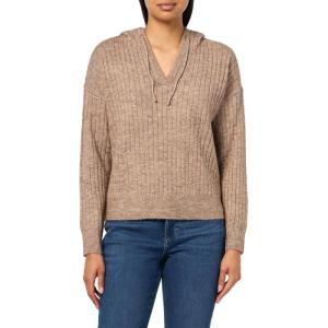 imageLucky Brand Womens Pullover Ribbed Hoodie 7ggDeep Taupe