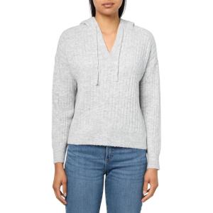imageLucky Brand Womens Pullover Ribbed Hoodie 7ggHeather Grey