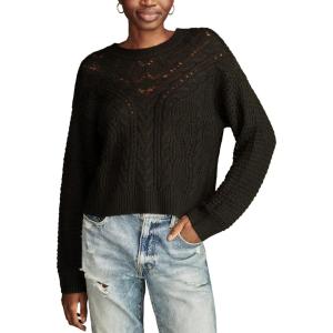 imageLucky Brand Womens Romantic CrewDark Black