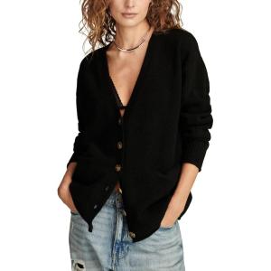 imageLucky Brand Womens Slouchy Pocket CardiDark Black