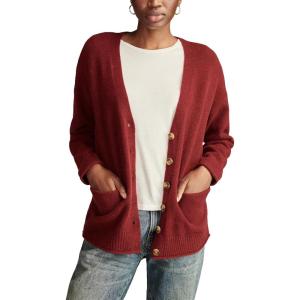 imageLucky Brand Womens Slouchy Pocket CardiMaroon Banner