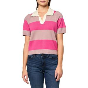 imageLucky Brand Womens Striped Polo Short Sleeve TeeWoodrose
