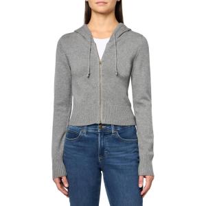 imageLucky Brand Womens Sweater Zip Up HoodieMedium Heather Grey