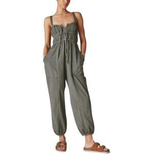 imageLucky Brand Womens Womens Tie Front Utility JumpsuitRaven