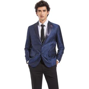 imageLucky Paisley Dinner Jacket Skinny Fit Two Button Closure Notched Lapel