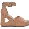imageLucky Brand Womens Himmy Sculpted Wedge SandalTrue Vachetta