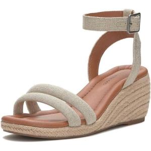 imageLucky Brand Womens Nasli Espadrille Wedge SandalNaturalPlatinum