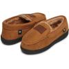 imageLucky Brand Boys Micro Suede Fuzzy Lined Moccasin Slippers for KidsTan