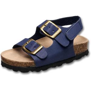 imageLucky Brand Toddler Unisex Baby Boy Blanc Double Strap Casual Toddlers Sandals with Hook and Loop Closure ToddlersNavy