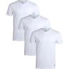 imageLucky Brand Mens Undershirt  3 Pack Basic Short Sleeve TShirts  Cotton Crewneck and VNeck Undershirts for Men SXLAll White Crew