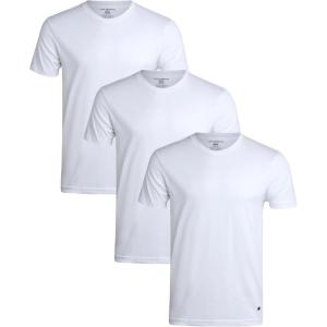 imageLucky Brand Mens Undershirt  3 Pack Basic Short Sleeve TShirts  Cotton Crewneck and VNeck Undershirts for Men SXLAll White Crew