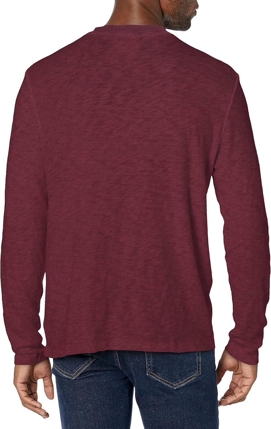 imageLucky Brand Mens Crewneck Vintage Washed Snap Button Henley ShirtPort Royale