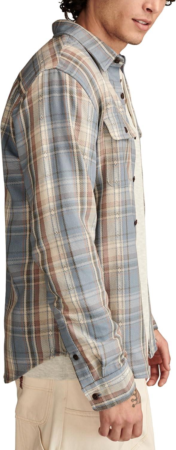 imageLucky Brand Mens Vintage Dobby Twill WorkshirtBlue Multi
