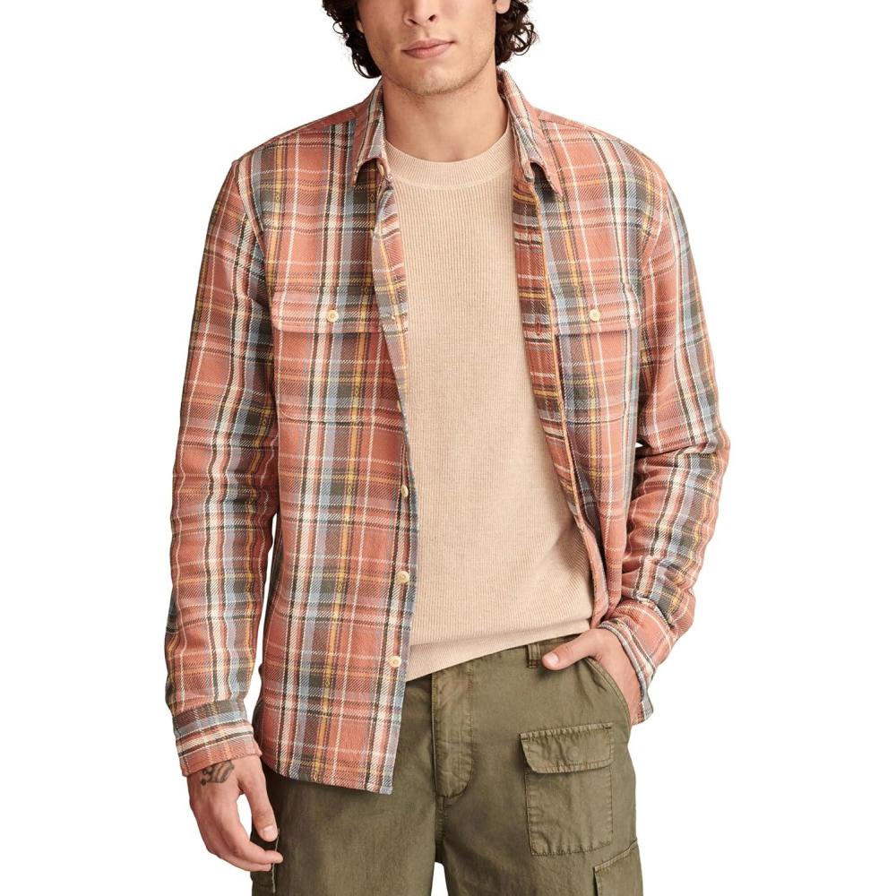 imageLucky Brand Mens Vintage Dobby Twill WorkshirtMulti