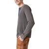 imageLucky Brand Mens Acid Wash Thermal Henley WContrast PlacketGrey Multi