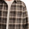 imageLucky Brand Mens Big Slub Twill Plaid Long Sleeve Utility ShirtBlack Multi