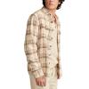 imageLucky Brand Mens Big Slub Twill Plaid Long Sleeve Utility ShirtBrown Multi