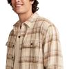imageLucky Brand Mens Big Slub Twill Plaid Long Sleeve Utility ShirtBrown Multi