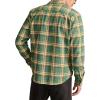 imageLucky Brand Mens Big Slub Twill Plaid Long Sleeve Utility ShirtGreen Multi