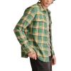 imageLucky Brand Mens Big Slub Twill Plaid Long Sleeve Utility ShirtGreen Multi