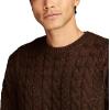 imageLucky Brand Mens Cable Crew Neck SweaterChocolate Torte