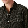 imageLucky Brand Mens Corduroy Printed Western Long Sleeve ShirtBlack Multi