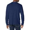 imageLucky Brand Mens Crewneck Vintage Washed Snap Button Henley ShirtBlue Depths