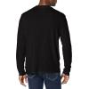 imageLucky Brand Mens Crewneck Vintage Washed Snap Button Henley ShirtJet Black